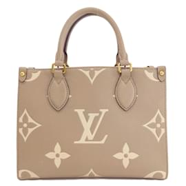 Louis Vuitton-Louis Vuitton M45779 On the Go PM Tourterelle Crème Handbag-Other