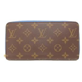 Louis Vuitton-Louis Vuitton Monogram Zippy Wallet-Brown,Blue,Monogram