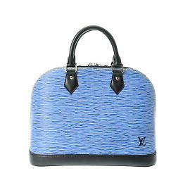 Louis Vuitton Epi Denim Alma PM Handbag Blue
