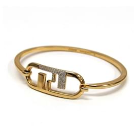 Fendi-Bracelet Bangle Fendi FF Orlock-Doré