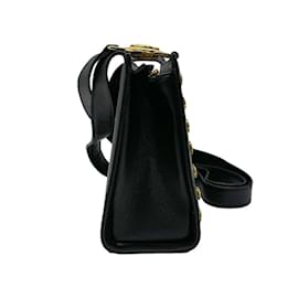 Versace-Bolsa de ombro de couro Medusa Gianni Versace-Preto