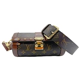 Louis Vuitton-Louis Vuitton Monogram Papillon Trunk Shoulder Bag-Brown,Monogram