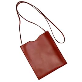 Hermès-Sac à épaule en cuir marron Hermes-Marron