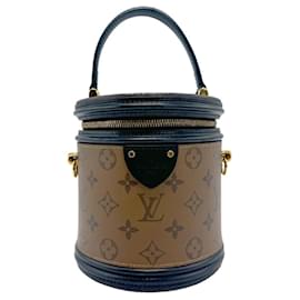Louis Vuitton-Louis Vuitton Monogram Reverse Cannes Handbag-Brown,Black