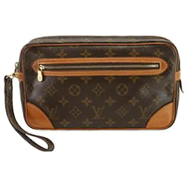 Louis Vuitton-Louis Vuitton Monogram Marly Dragonne GM Pouch-Damier ebene