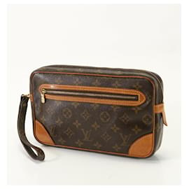 Louis Vuitton-Louis Vuitton Monogram Marly Dragonne GM Pouch-Damier ebene