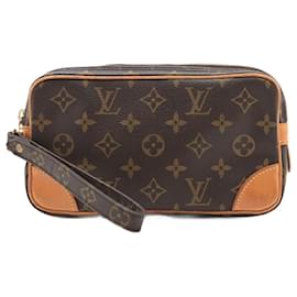 Louis Vuitton-Louis Vuitton Monogram Marly Dragonne PM Pouch-Brown