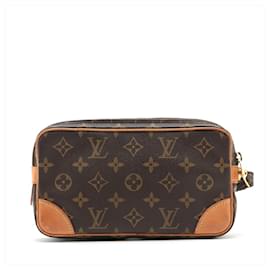 Louis Vuitton-Louis Vuitton Monogram Marly Dragonne PM Pouch-Brown