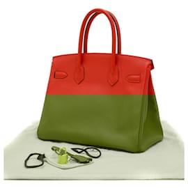 Hermès-Hermes Birkin 30 Handbag in Epsom Rouge Cou D-Red