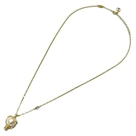 Louis Vuitton-Louis Vuitton Women's Vivienne Necklace Pendant-Golden