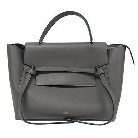 Céline Bolsa de cinto de couro cinza Celine Marrom