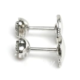 Cartier-Cartier K18WG White Gold Diamond Stud Earrings-Golden