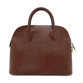 Hermès-Hermes 2WAY Handbag in Brown Leather-Brown