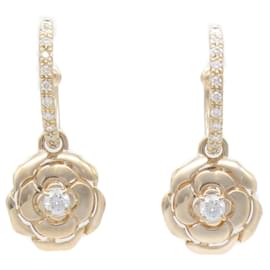 Chanel-Chanel Camellia Diamond Stud Earrings-Other