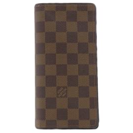 Louis Vuitton-Louis Vuitton Damier Canvas Long Wallet-Blue,Damier ebene