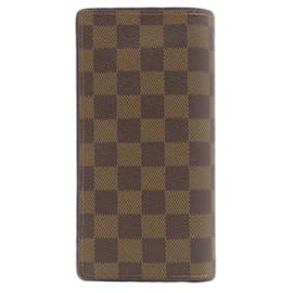 Louis Vuitton-Louis Vuitton Damier Canvas Long Wallet-Blue,Damier ebene