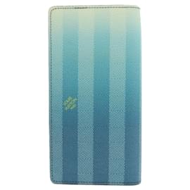 Louis Vuitton-Louis Vuitton M81318 Portefeuille Brazza Blue Long Wallet-Blue