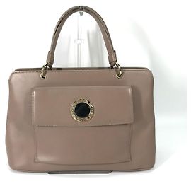 Bulgari Borsa a spalla in pelle rosa Bvlgari Rosa
