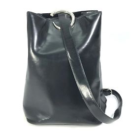 Bolsa de ombro de couro preto Cartier Preto