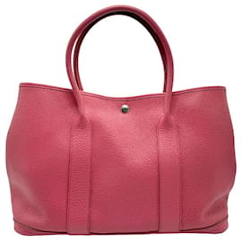 Hermès-Bolsa de mão de couro rosa Hermes-Rosa