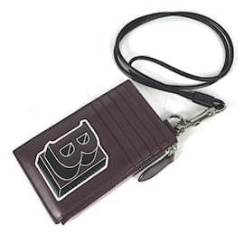 Burberry-Burberry Purple Leather Coin Purse-Purple