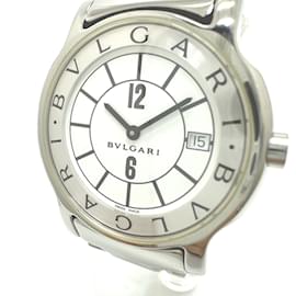 Bulgari-Bvlgari ST35S Quartz Date Wristwatch-White