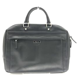 Burberry-Burberry Black Leather Briefcase-Black