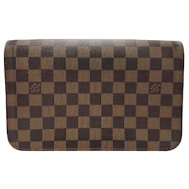 Louis Vuitton-Louis Vuitton Damier Canvas Clutch Bag-Brown