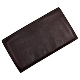 Hermès-Hermes Long Bill Wallet in Bordeaux-Dark red