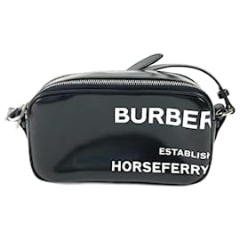 Burberry-Burberry Bicolor Crossbody Shoulder Bag-Black