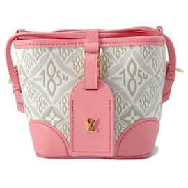 Louis Vuitton-Bolsa de Ombro em Jacquard Monogram Louis Vuitton-Rosa