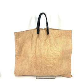Fendi-Fendi Bicolor Tote Bag-Beige