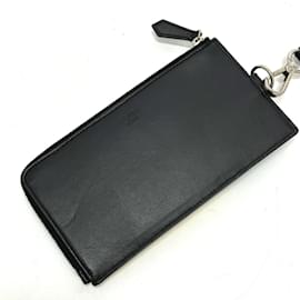 Fendi-Fendi Black Leather Coin Purse-Black