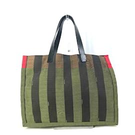 Fendi-Fendi Brown Leather Tote Bag-Brown