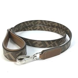 Fendi-Fendi 8AC012 Zucca Pet Dog Walk Lead-Brown