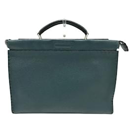 Fendi-Sac à main d'affaires Fendi 7VA406 Selleria Monster-Bleu