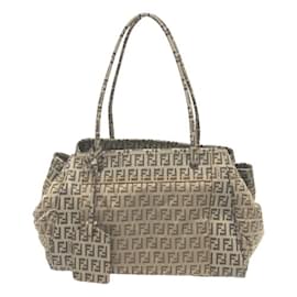 Fendi-Fendi 8BN174 Zucchino Handbag-Beige