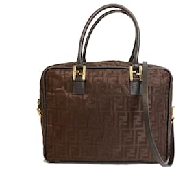 Fendi-Fendi 2WAY Shoulder Bag Tote Bag-Brown