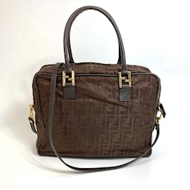 Fendi-Fendi 2WAY Shoulder Bag Tote Bag-Brown