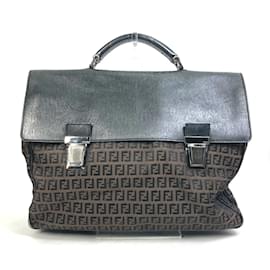 Fendi-Fendi Vintage Brown Briefcase-Brown