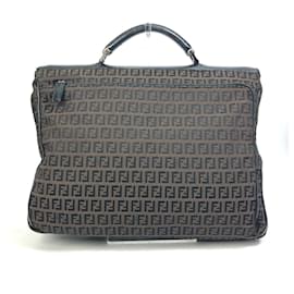 Fendi-Fendi Vintage Brown Briefcase-Brown