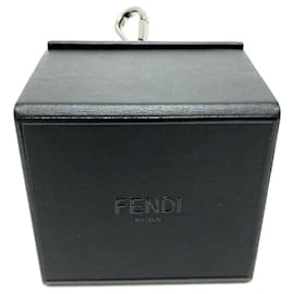 Fendi-Fendi 7AR894 Leather Keyring-Black