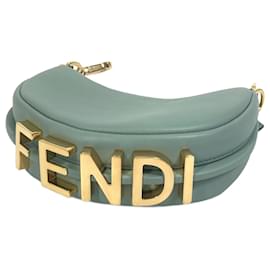 Fendi-Fendi 7AS089 Mini Sac à Main-Bleu