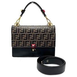 Fendi-Fendi 8BT283 FF Zucca 2WAY Shoulder Bag-Brown