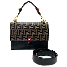 Fendi 8BT283 FF Zucca Sac à Dos 2WAY Marron
