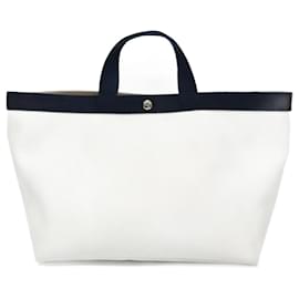 Autre Marque-Hervé Chapelier Women's Handbag-White,Navy blue