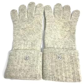Chanel-Chanel Beige Warm Gloves-Beige