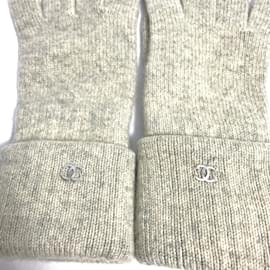 Chanel-Chanel Beige Warm Gloves-Beige