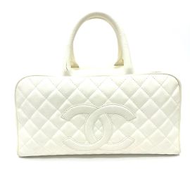Chanel CC Mark gesteppte Handtasche Weiß