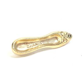 Broche plaquée or Chanel Doré